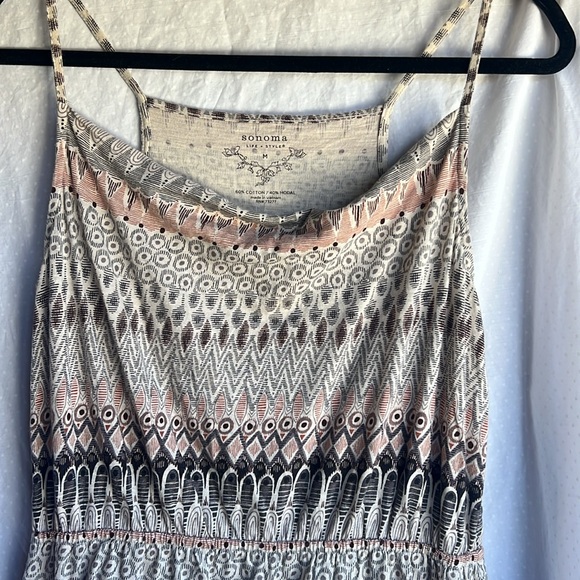 Sonoma BoHo Summer Cotton Dress M - Picture 2 of 4